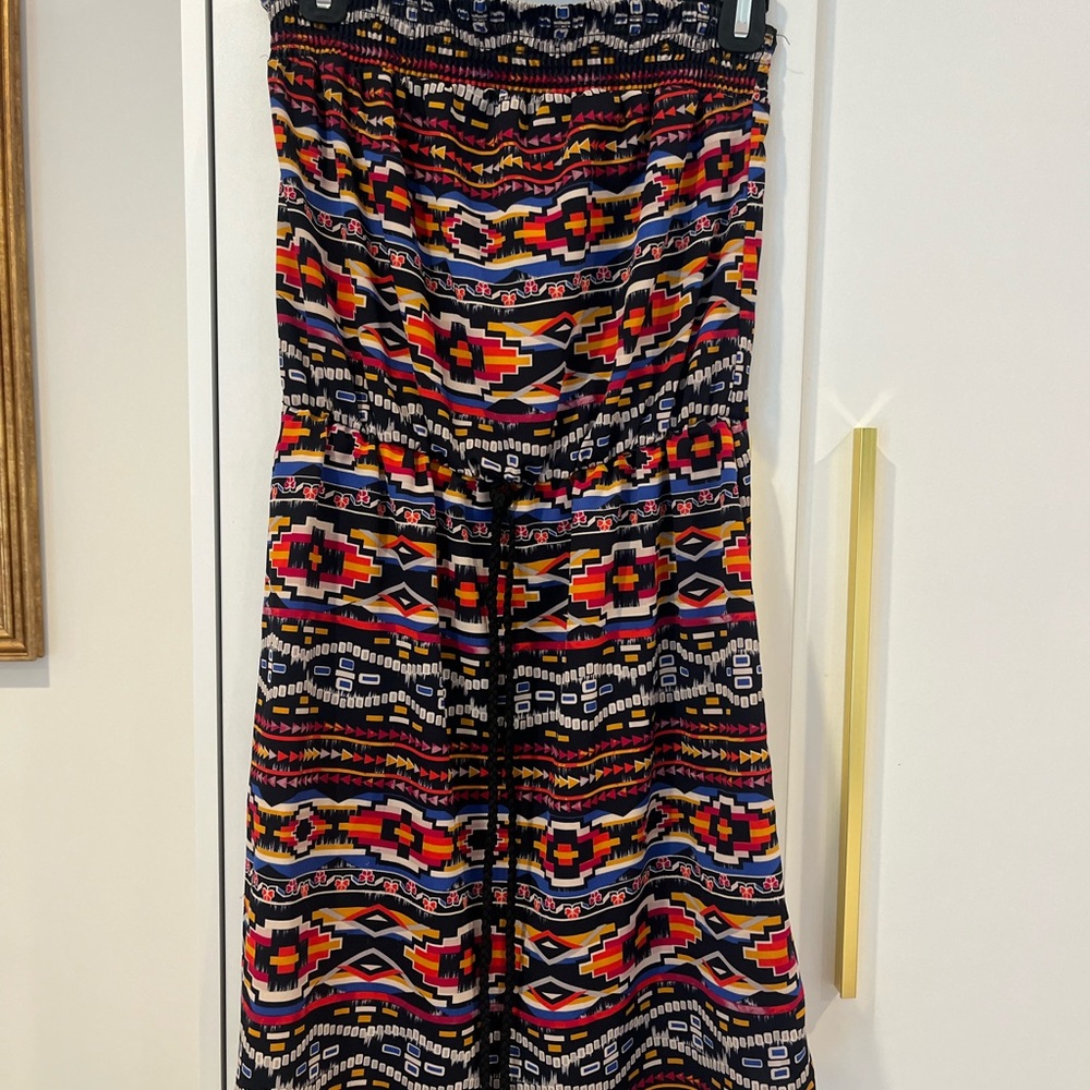 Colorful Geometric Print Dress